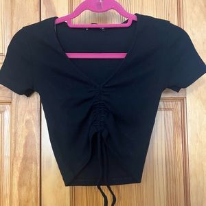 Zara Black Cropped top